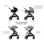 Voir la diapositive 3 : KINDERKRAFT Poussette multifonctionnelle 3 en 1 ESME PRO
