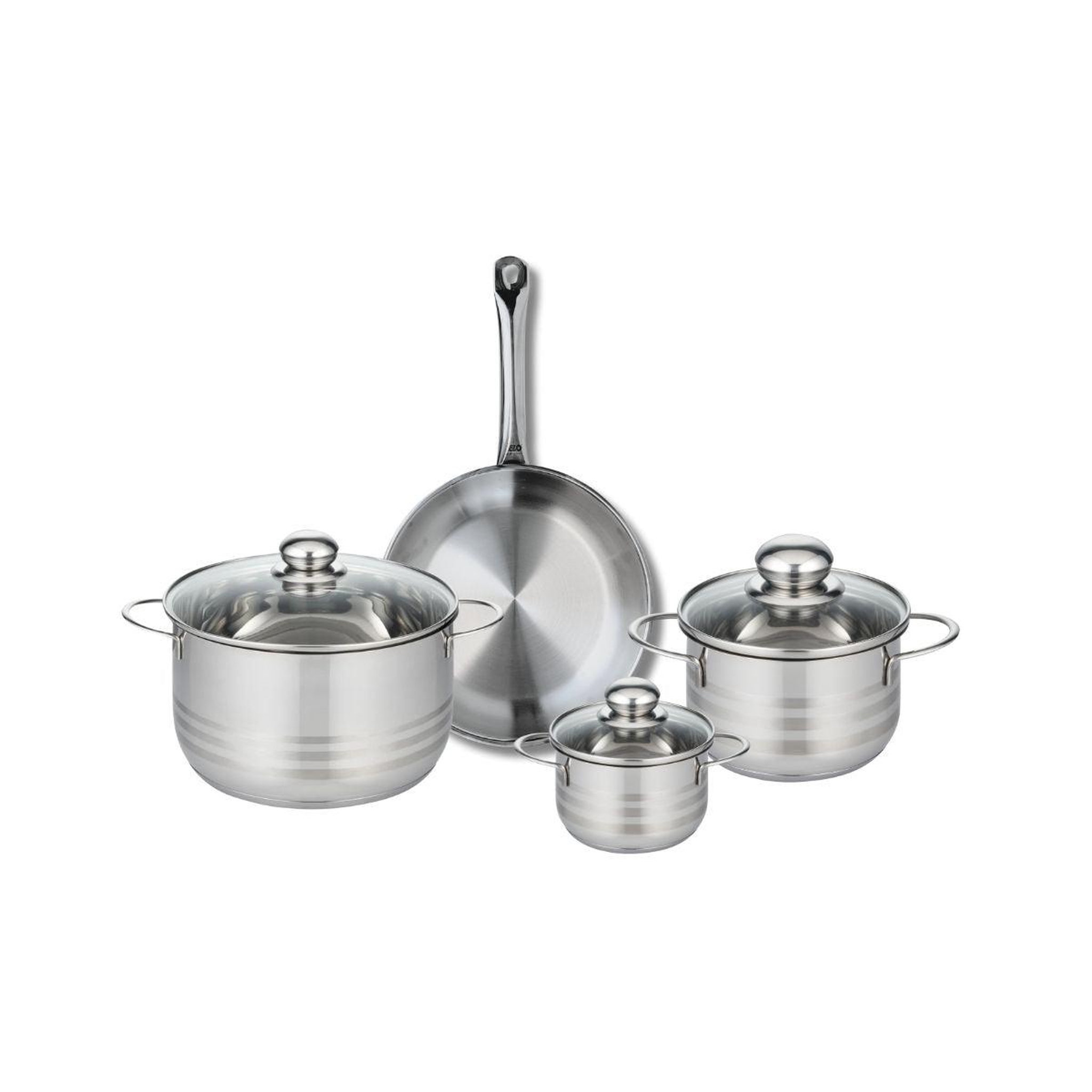 ELO Ensemble de 1 poêle de cuisson 24 cm et 3 faitouts 12, 16 et 20 cm elo profi brillant