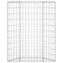 Voir la diapositive 3 : VIDAXL Lit sureleve a gabion en trapeze Acier galvanise 80x20x100 cm