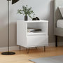 Voir la diapositive 1 : VIDAXL Table de chevet Blanc brillant 40x35x50 cm Bois d'ingenierie