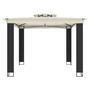Voir la diapositive 3 : VIDAXL Tonnelle a double toit creme 2,94x2,94 m acier