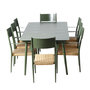 Voir la diapositive 6 : CONCEPT USINE Ensemble table de jardin 200 cm et 8 fauteuils kaki effet rotin CANBERRA