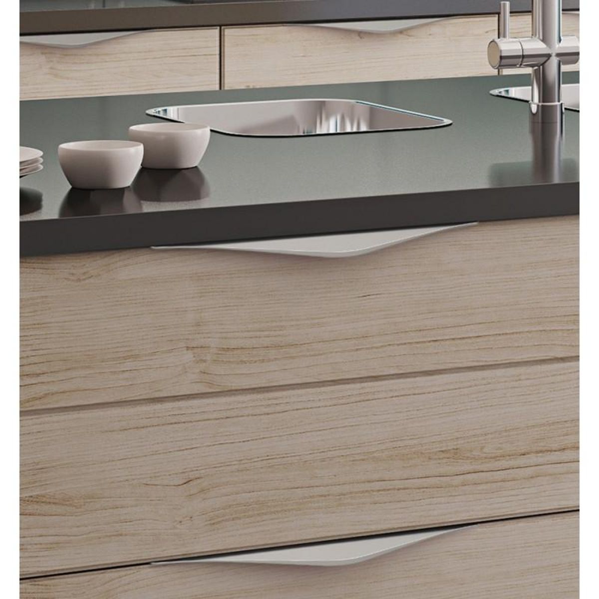 ESTAMP Poignée Lips zamak longueur 224mm chromé brillant ESTAMP 6781400