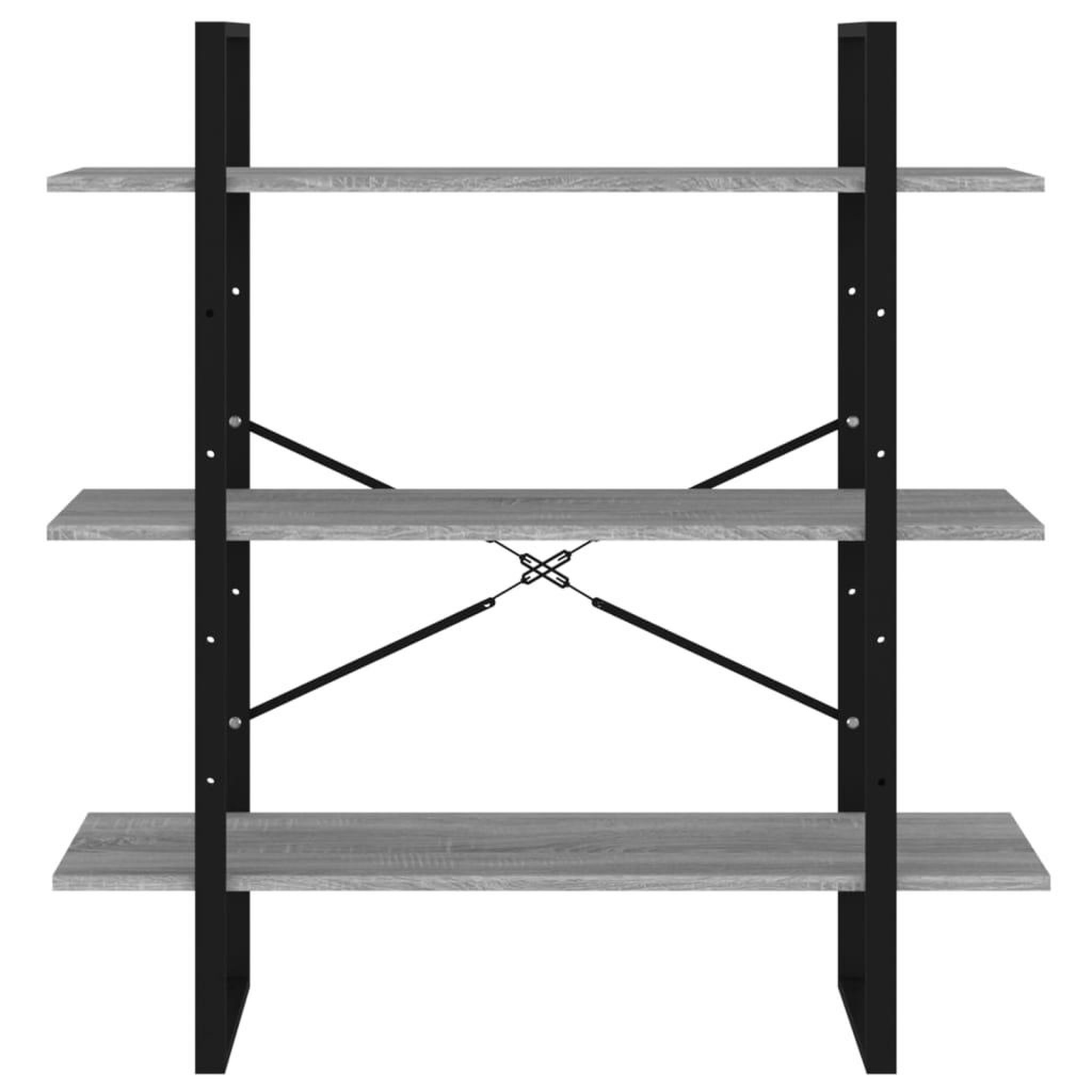 Voir la diapositive 5 : VIDAXL Bibliotheque Sonoma gris 100x30x105 cm Bois d'ingenierie