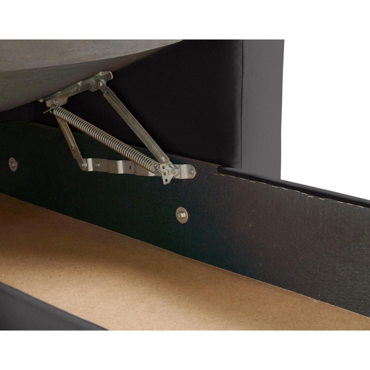 BEST MOBILIER Martha - canapé d'angle réversible 4 places - convertible avec coffre - en tissu