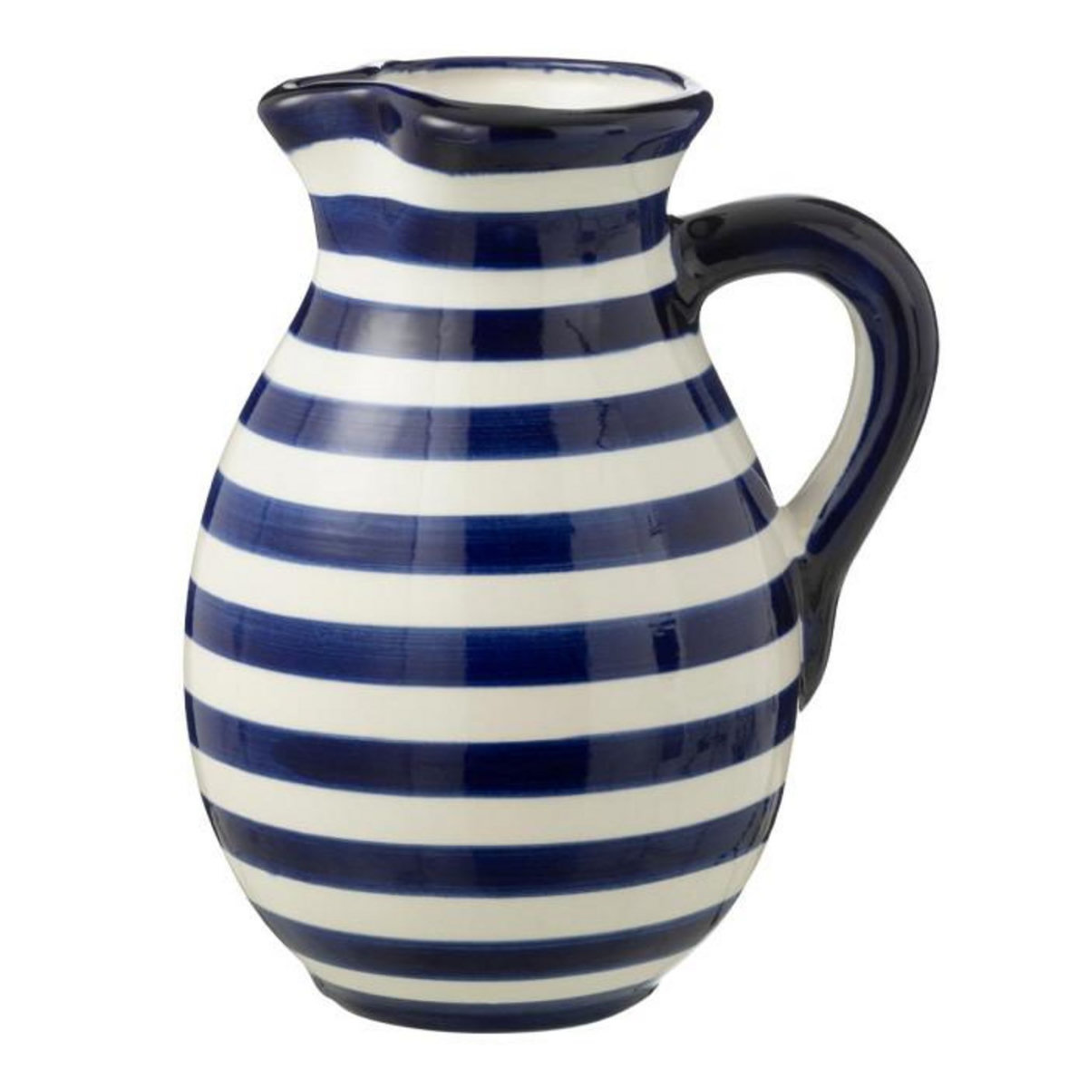 Paris Prix Pichet en Céramique  Granada Rayure  3,3L Bleu Cobalt