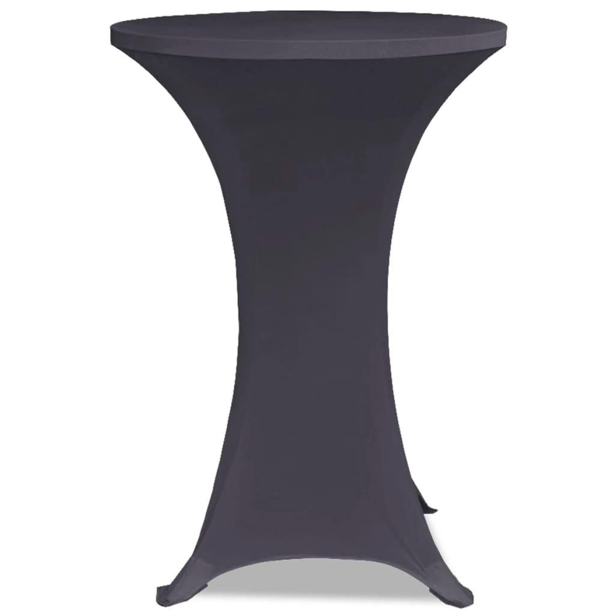 Voir la diapositive 4 : VIDAXL Housses de table extensible 4 pcs 80 cm Anthracite