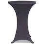 Voir la diapositive 4 : VIDAXL Housses de table extensible 4 pcs 80 cm Anthracite