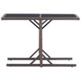 Voir la diapositive 2 : VIDAXL Table de jardin Marron 110x53x72 cm Verre et resine tressee