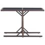 Voir la diapositive 2 : VIDAXL Table de jardin Marron 110x53x72 cm Verre et resine tressee