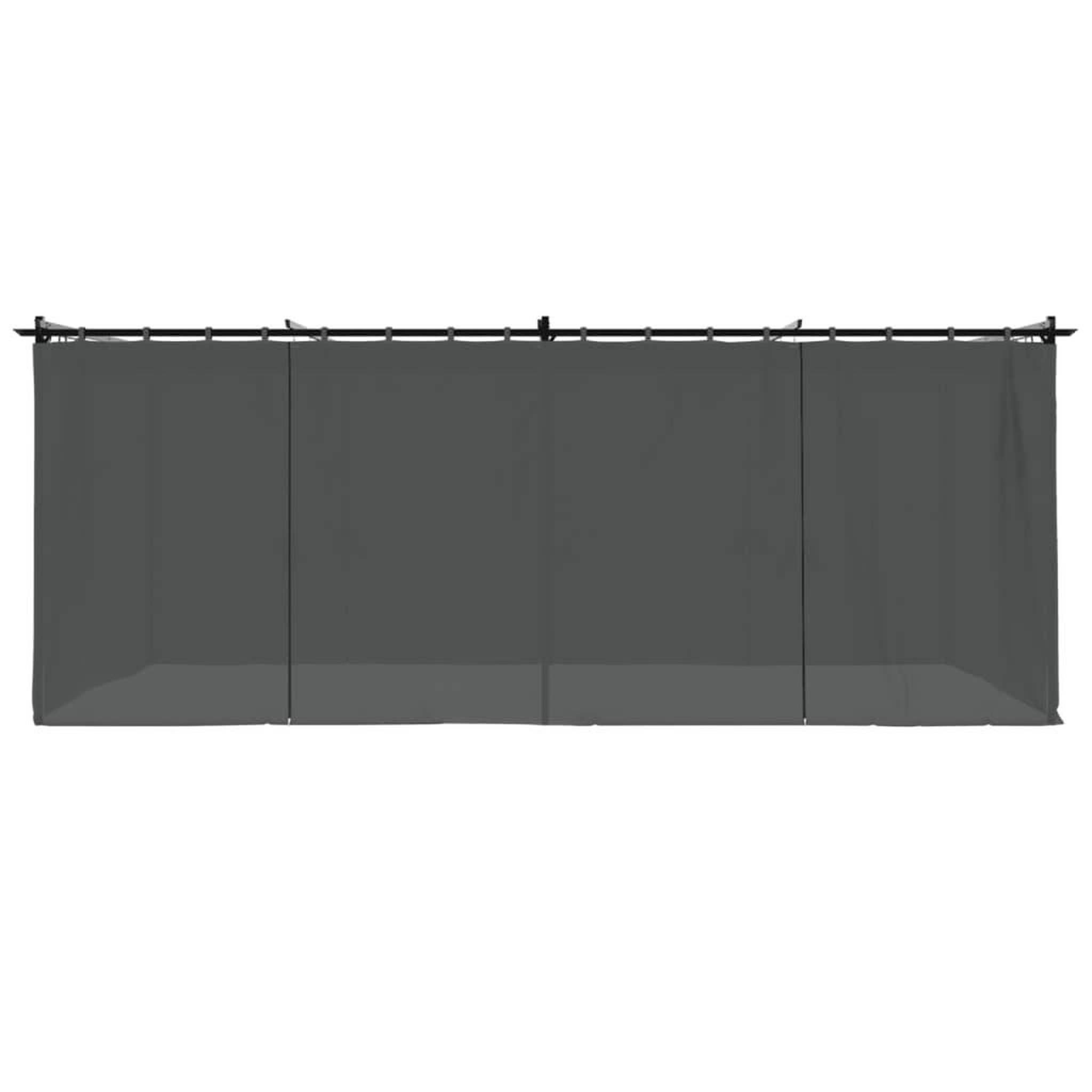 Voir la diapositive 4 : VIDAXL Tonnelle avec rideaux anthracite 6x3 m acier