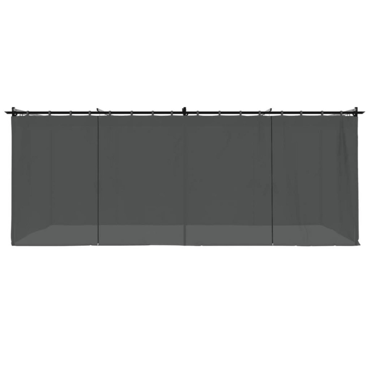 VIDAXL Tonnelle avec rideaux anthracite 6x3 m acier