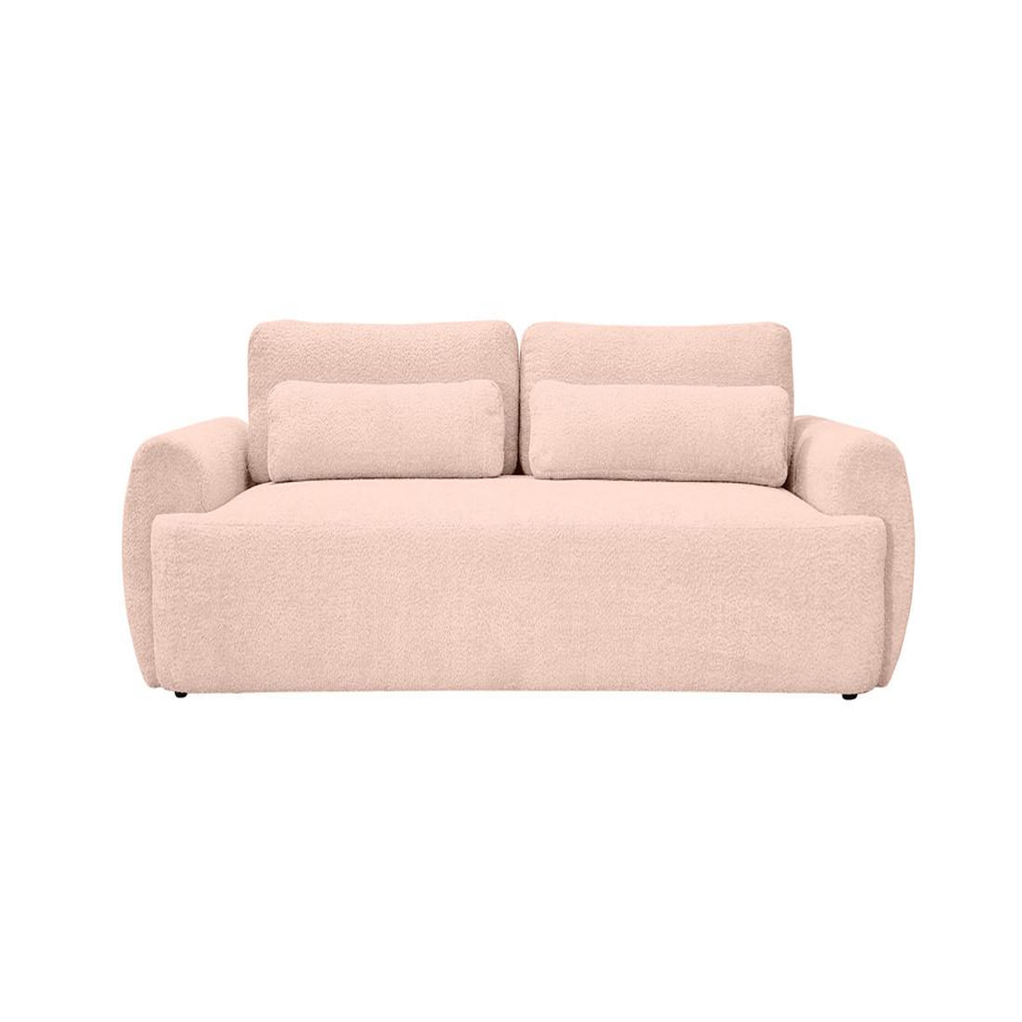 Voir la diapositive 4 : BEST MOBILIER Mahina - canapé droit 3 places - convertible avec coffre - en tissu bouclette