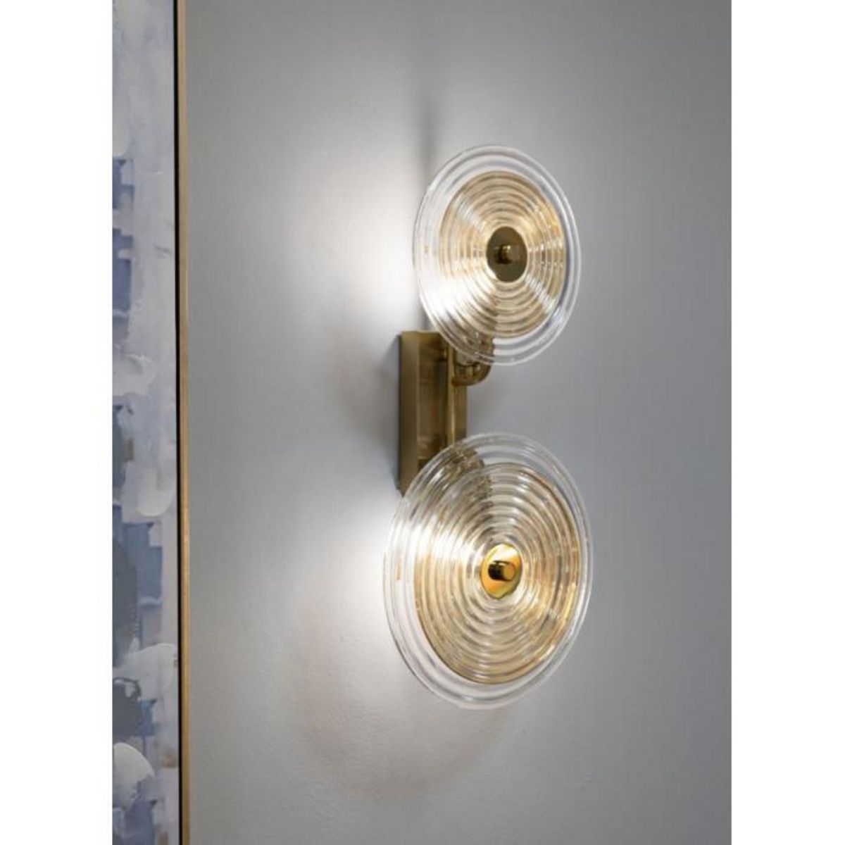 Paris Prix Applique Murale Design en Verre  Venice  52cm Or