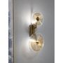 Voir la diapositive 5 : Paris Prix Applique Murale Design en Verre  Venice  52cm Or