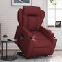 Voir la diapositive 1 : VIDAXL Fauteuil inclinable de massage Rouge bordeaux Similicuir