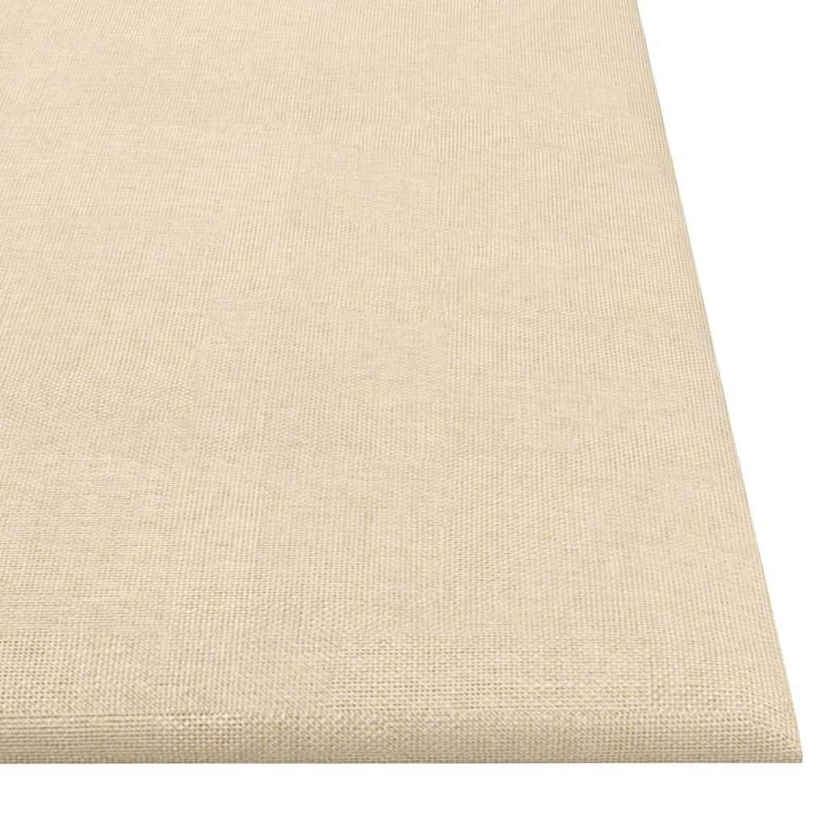 VIDAXL Panneaux muraux 12 pcs Creme 30x30 cm Tissu 1,08 m²