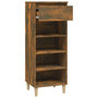 Voir la diapositive 4 : VIDAXL Armoire a chaussures Chene fume 40x36x105 cm Bois d'ingenierie