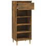 Voir la diapositive 4 : VIDAXL Armoire a chaussures Chene fume 40x36x105 cm Bois d'ingenierie