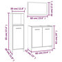 Voir la diapositive 6 : VIDAXL Ensemble de meubles de salle de bain 3 pcs Sonoma gris