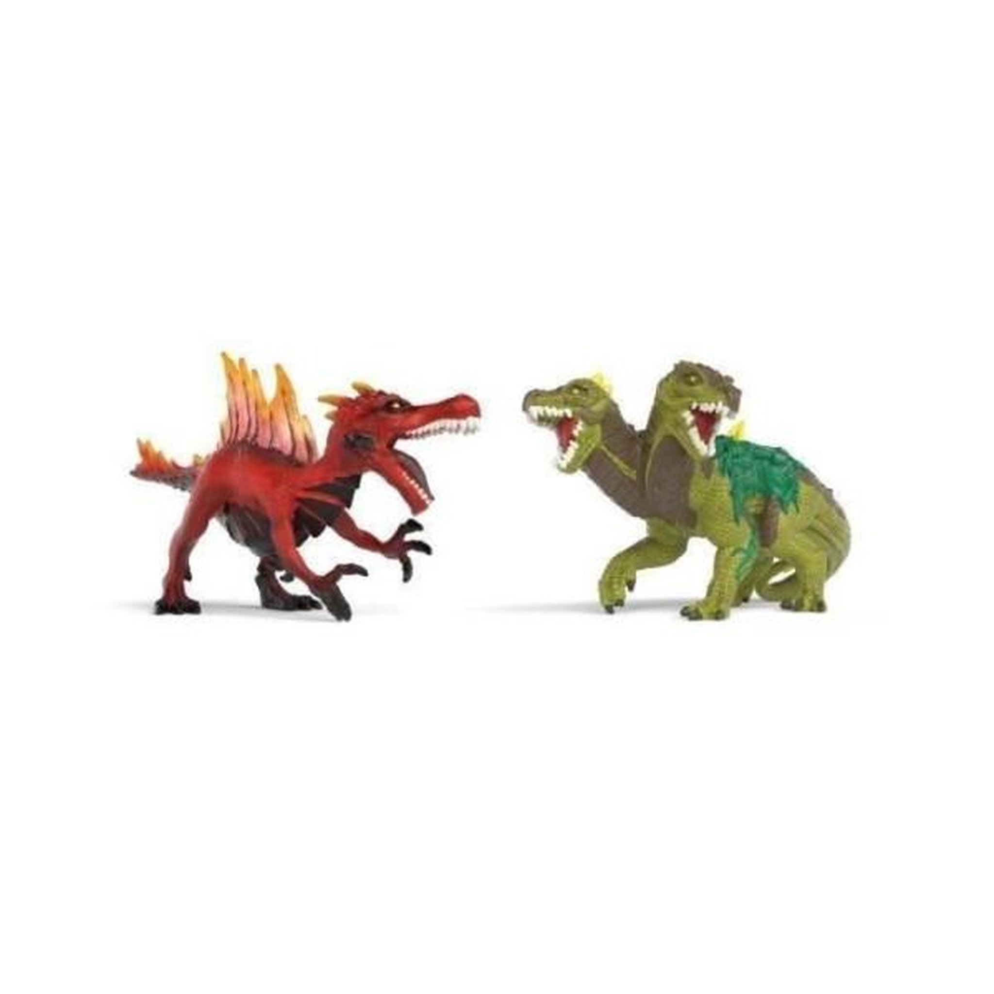 Schleich Figurine saurien de feu vs lézard de la jungle, schleich 70834 gamme eldrador creatures