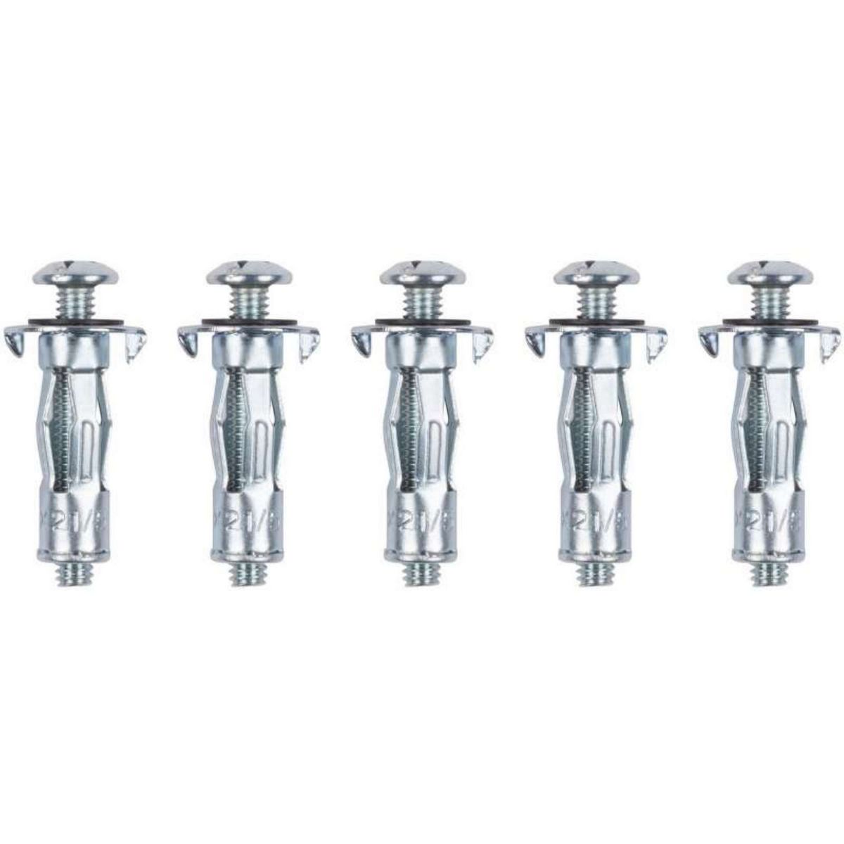  Lot de 5 chevilles en métal à expansion Kreator m4 x 21mm