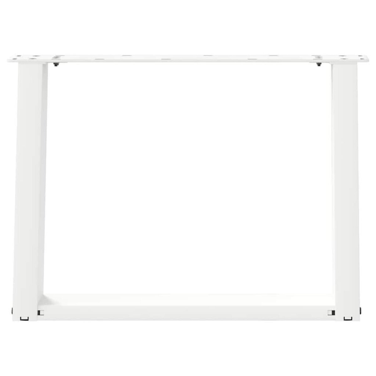 VIDAXL Pieds de table basse forme de U 2 pcs blanc 60x(42-43) cm acier