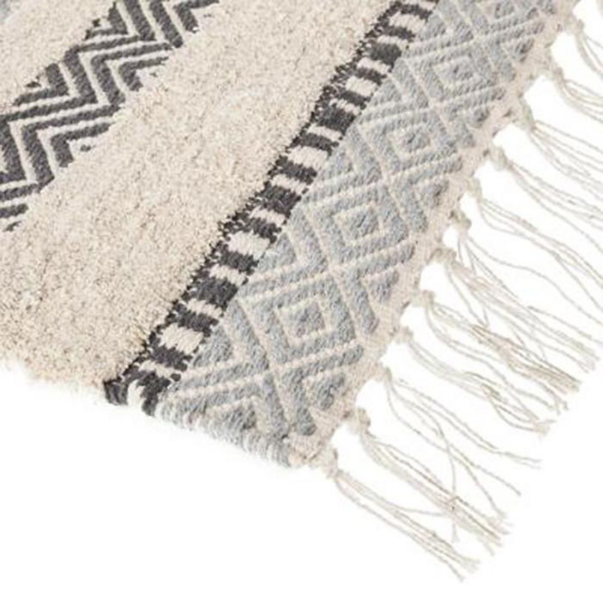 ATMOSPHERA Tapis Déco en Coton  Vague  90x150cm Bleu