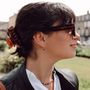 Voir la diapositive 4 : SLOYA Boucles d'oreilles créoles Serena en pierres Tourmaline