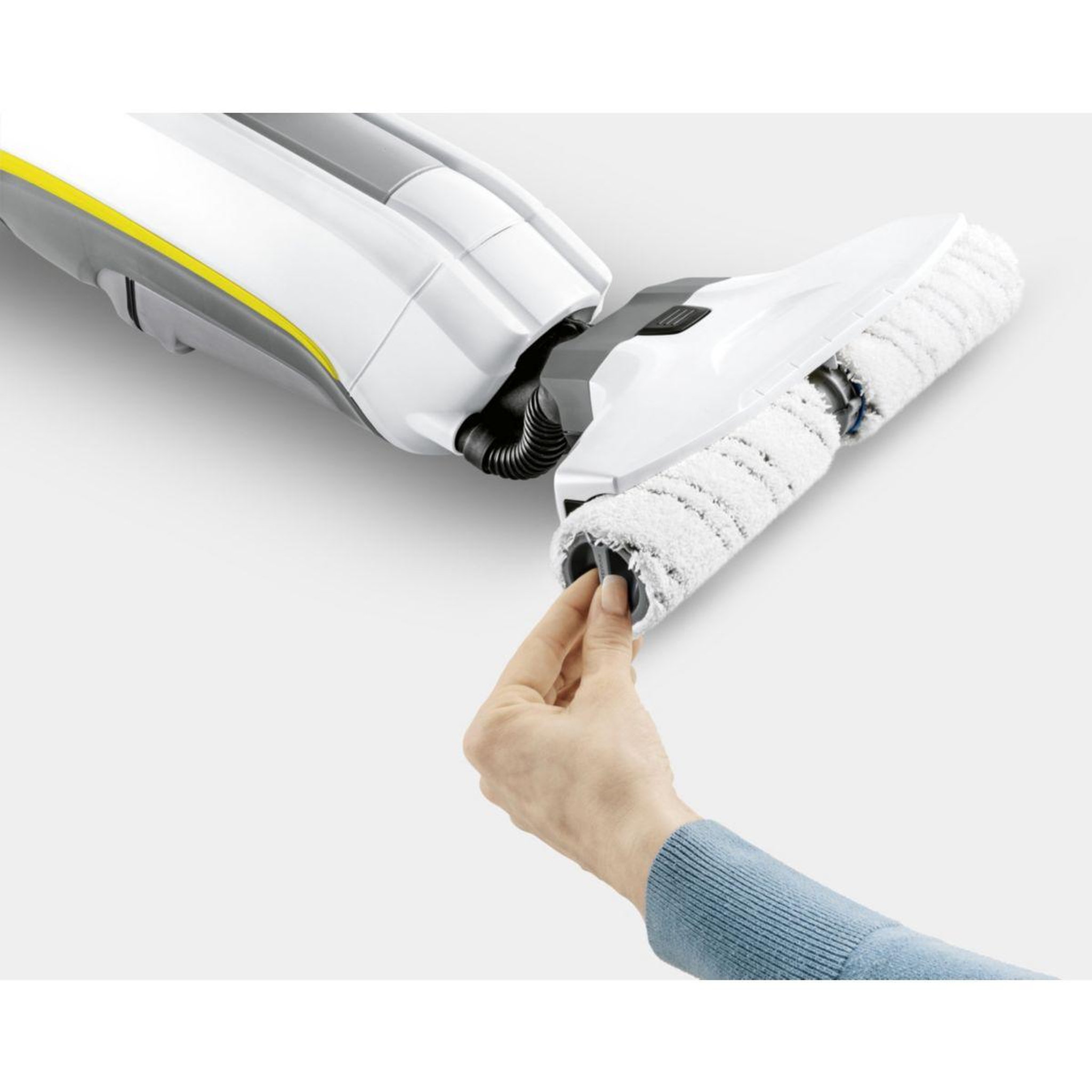 Voir la diapositive 3 : KARCHER Rouleau microfibre rouleau microfibre gris x2 nettoyeur sol fc5 fc7