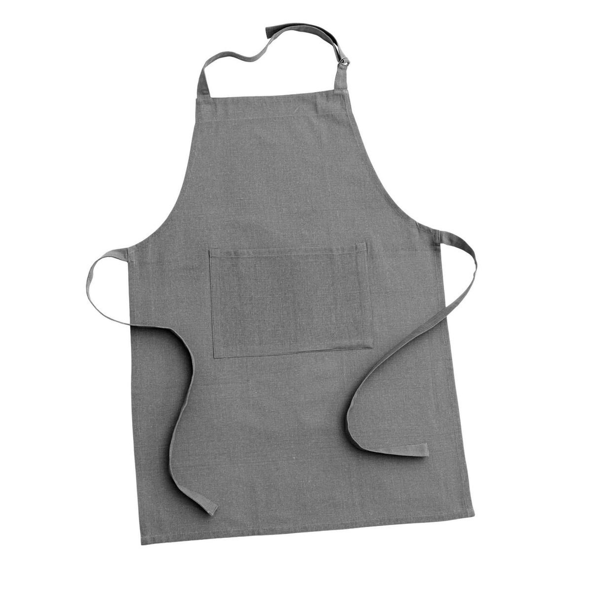 Douceur d'Intérieur Tablier de cuisine avec poche  gourmet  84cm anthracite