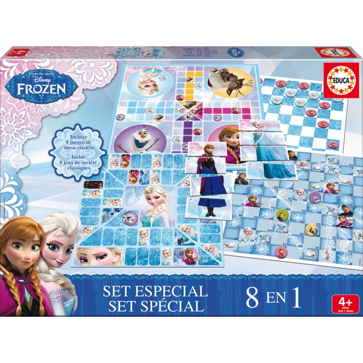 Set spécial 8 jeux La reine des neiges - Disney
