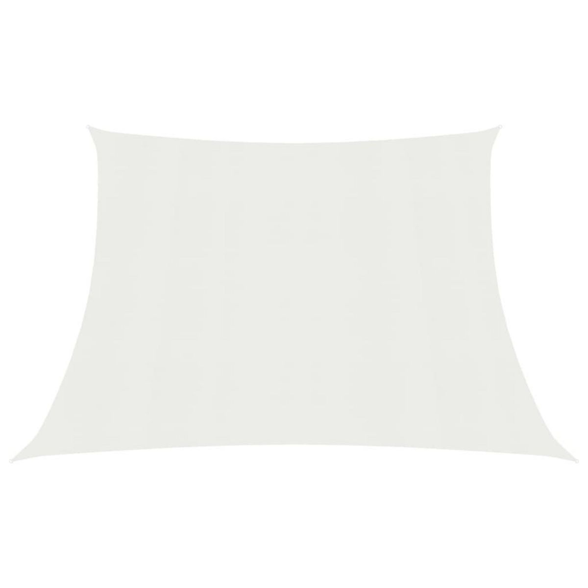 VIDAXL Voile d'ombrage 160 g/m^2 Blanc 4/5x4 m PEHD