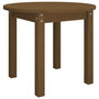 Voir la diapositive 2 : VIDAXL Table basse Marron miel Ø 55x45 cm Bois massif de pin