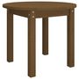 Voir la diapositive 2 : VIDAXL Table basse Marron miel Ø 55x45 cm Bois massif de pin