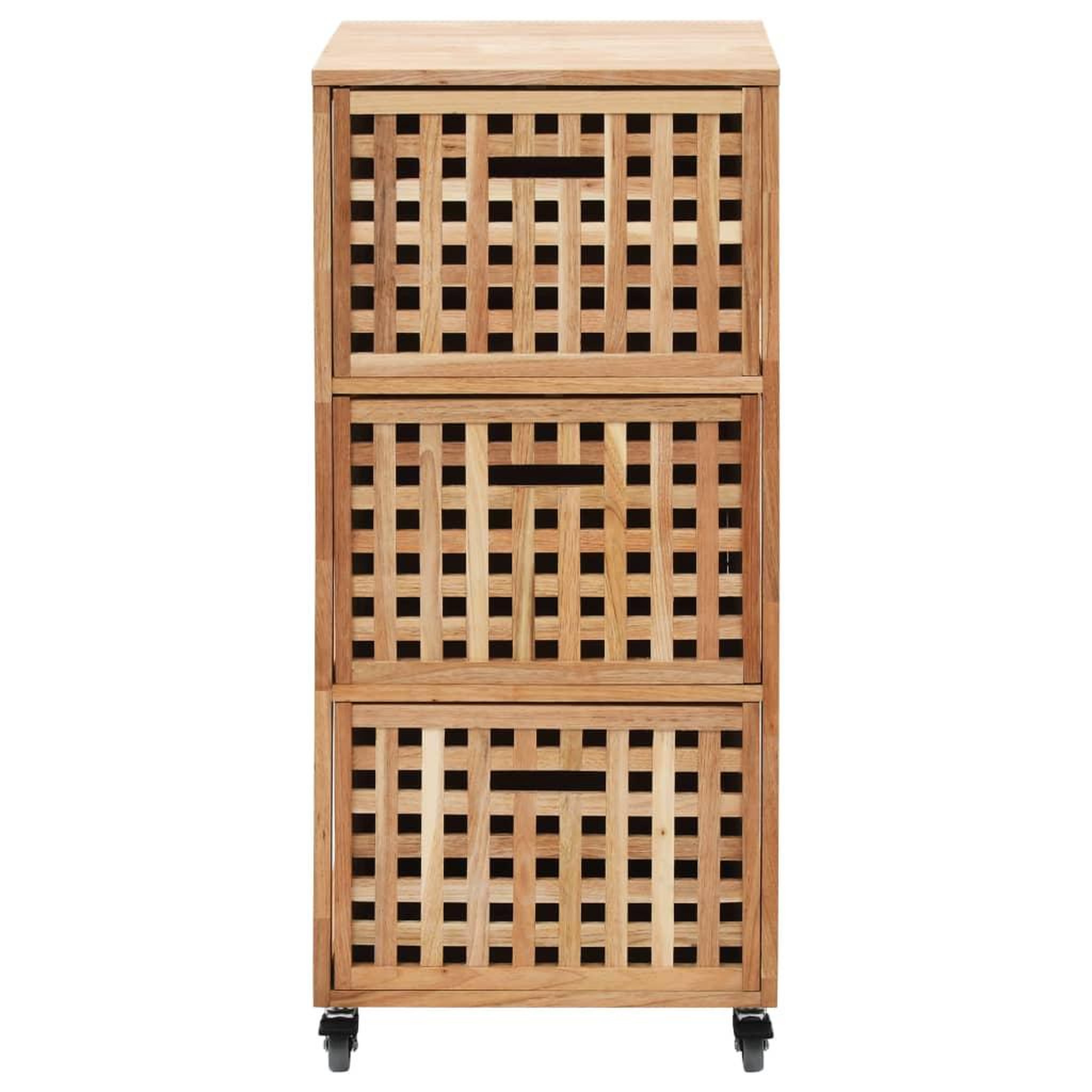 Voir la diapositive 3 : VIDAXL Armoire de salle de bains 41x41x91 cm bois de noyer massif