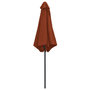 Voir la diapositive 4 : VIDAXL Parasol de jardin et mat en aluminium 270x246 cm Terre cuite