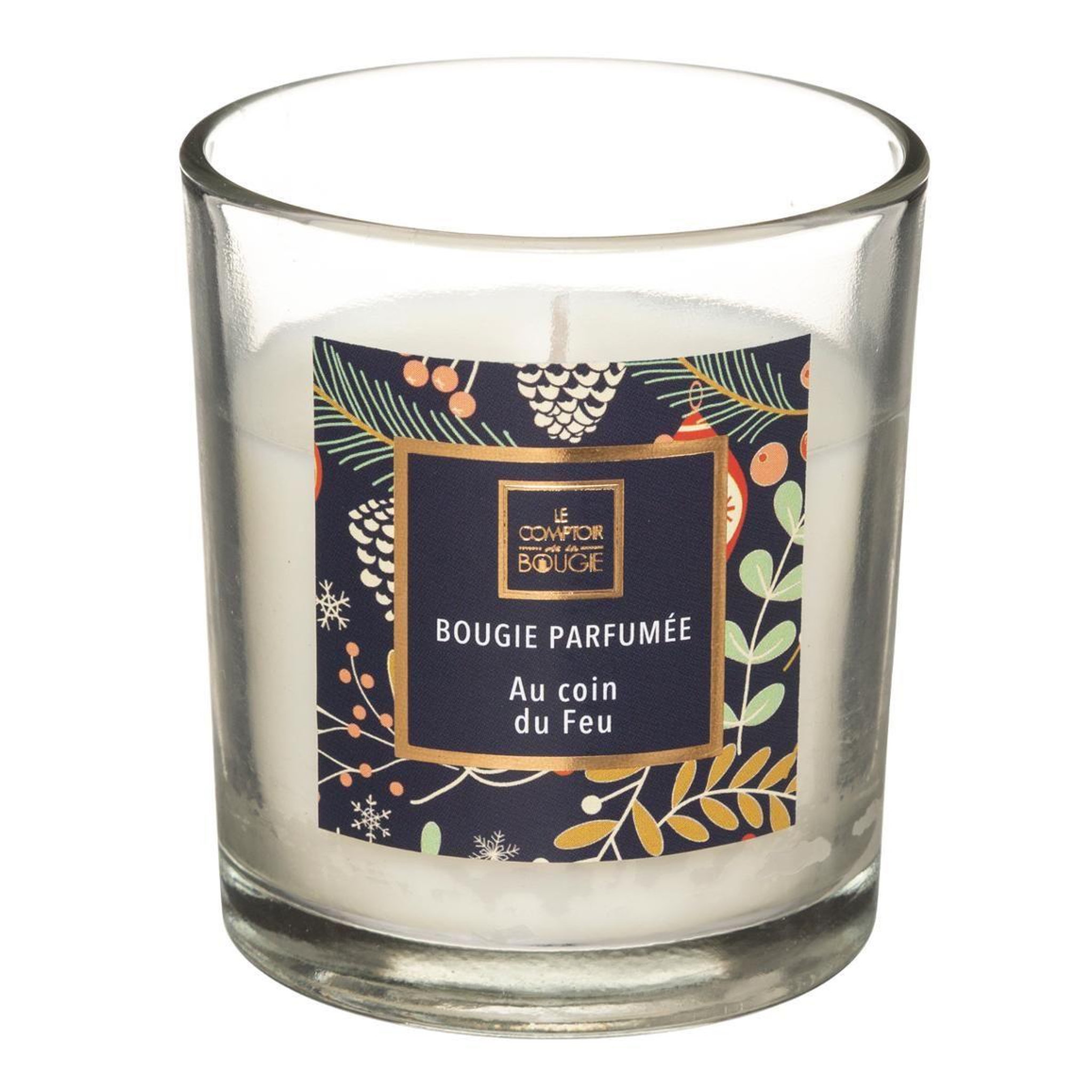COMPTOIR DE LA BOUGIE Bougie parfumée en verre  neda  8cm au coin du feu