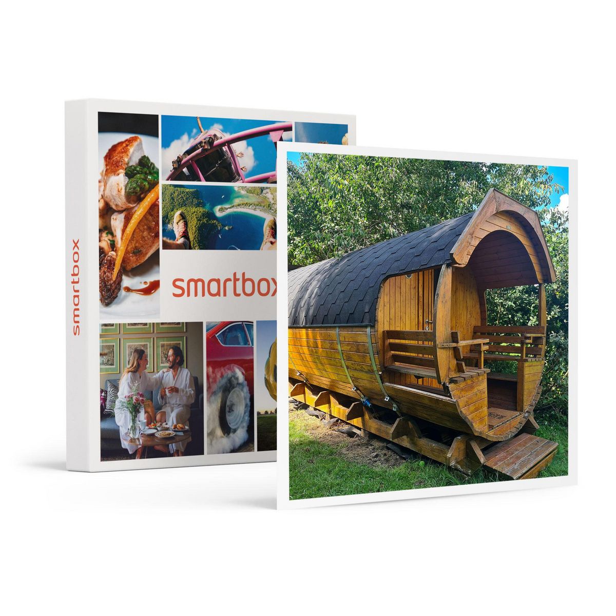 Smartbox 2 jours insolites en tonneau avec dîner, modelage et accès privatif au spa près de Strasbourg - Coffret Cadeau Séjour