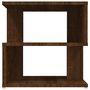 Voir la diapositive 3 : VIDAXL Table d'appoint Chene marron 40x40x40 cm Bois d'ingenierie