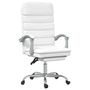 Voir la diapositive 2 : VIDAXL Fauteuil de massage inclinable de bureau Blanc Similicuir