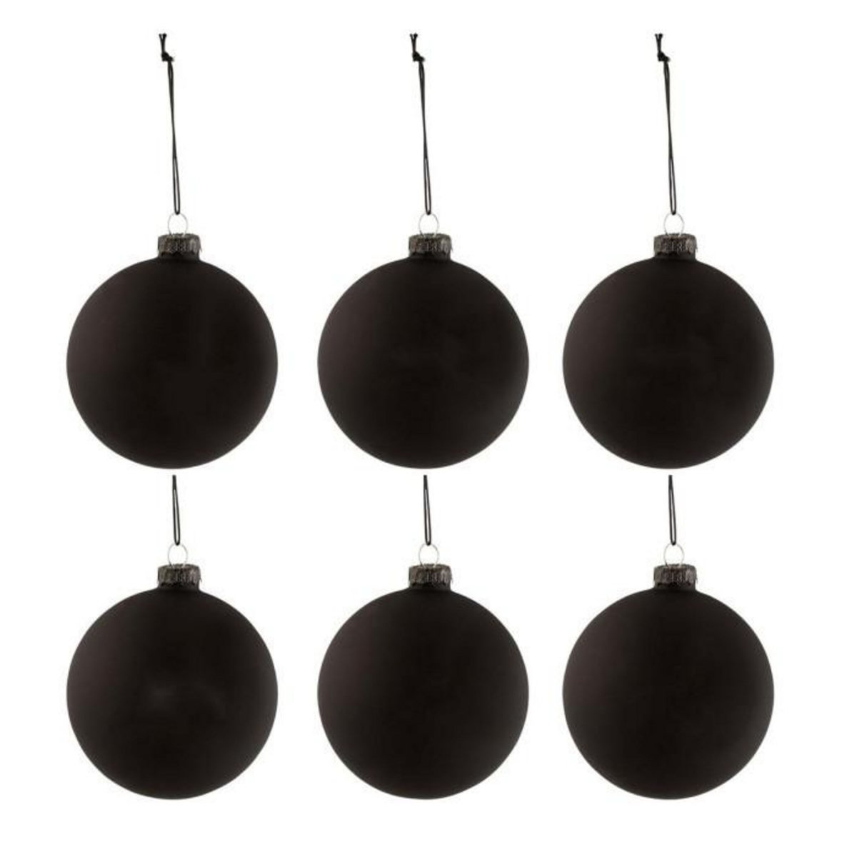 Paris Prix Lot de 6 Boules de Noël  Tableau  8cm Noir