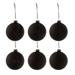 Paris Prix Lot de 6 Boules de Noël  Tableau  8cm Noir