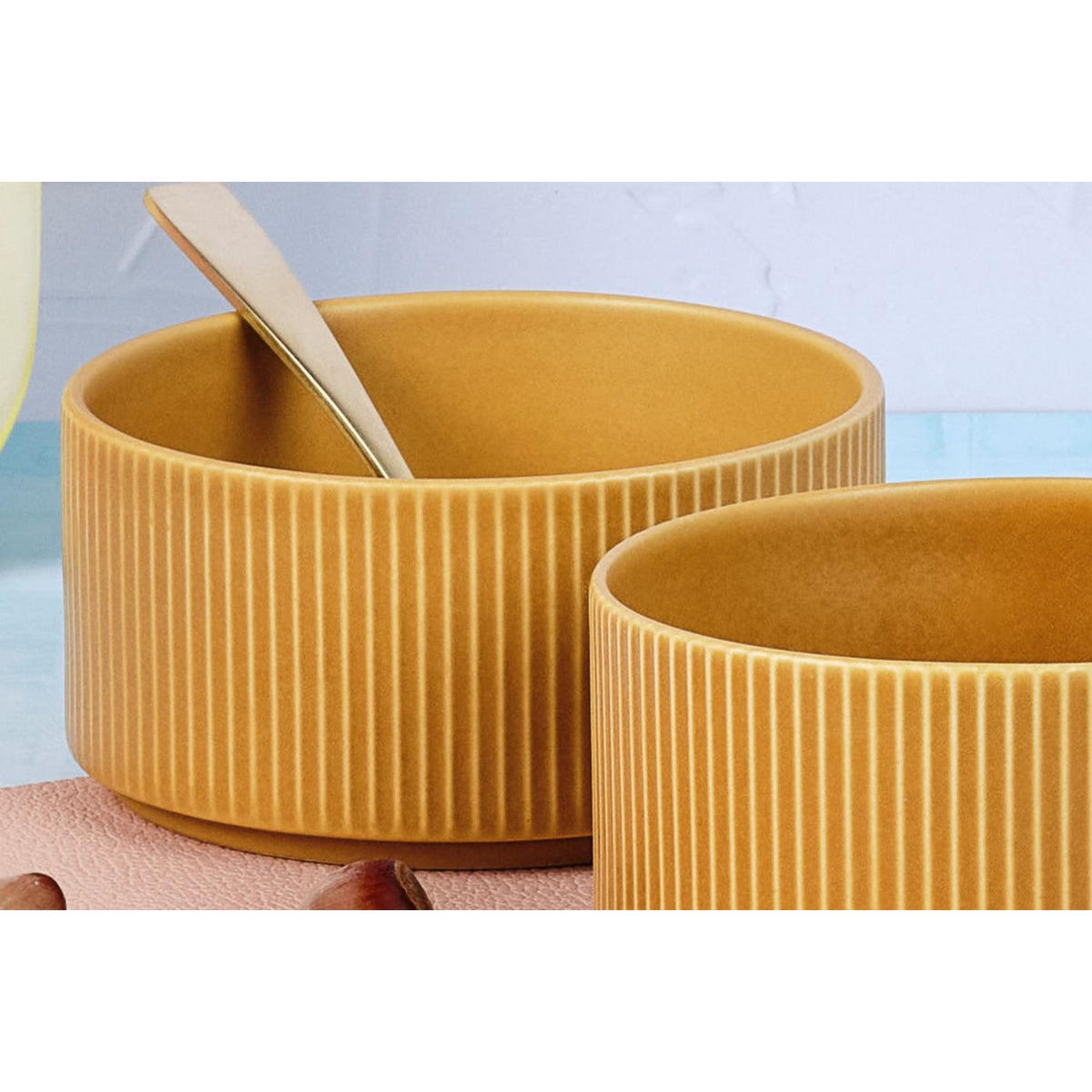 BJORN Bol SCANDI Ø12cm - 4 pièces - Ocre