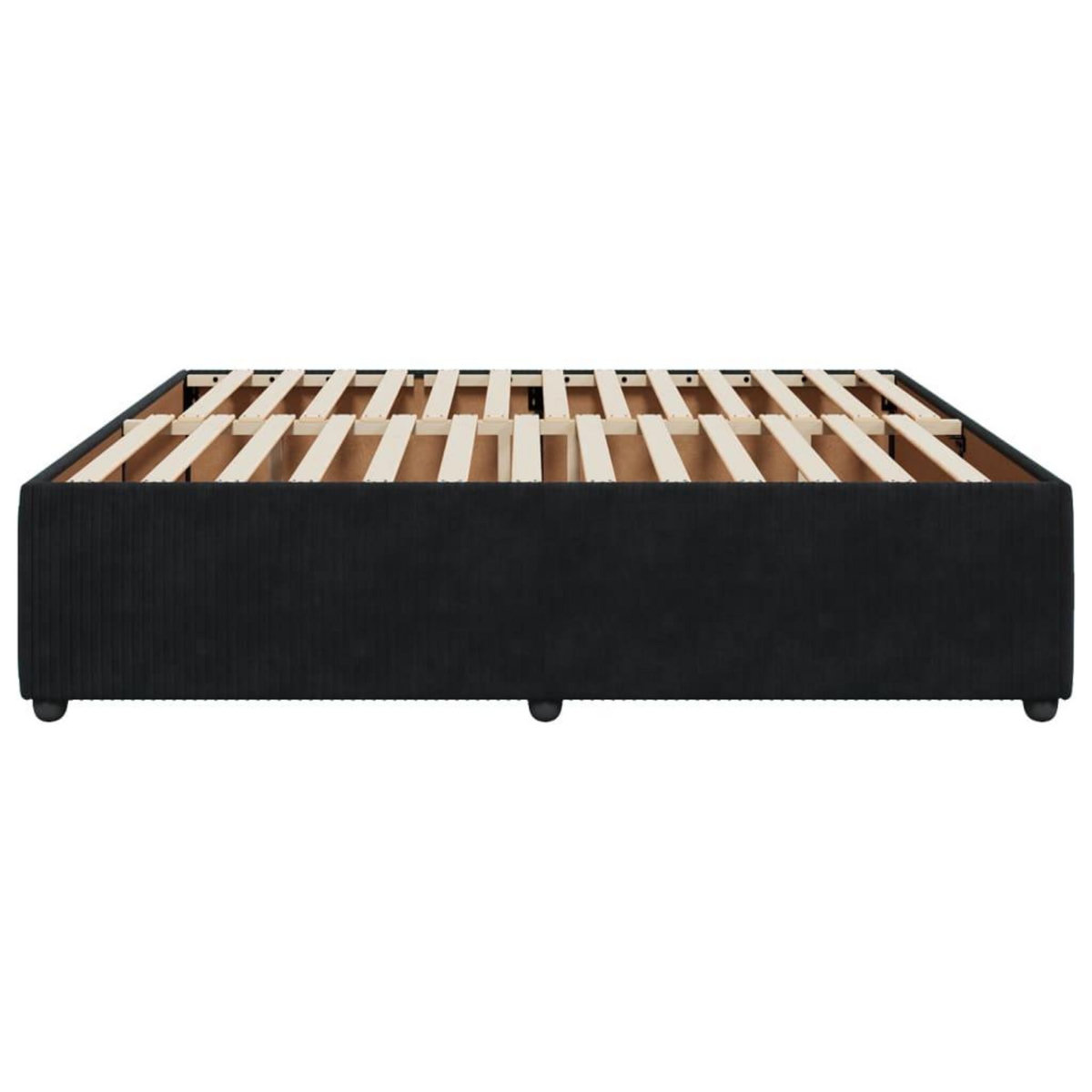 VIDAXL Cadre de lit sans matelas noir 180x200 cm velours