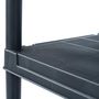 Voir la diapositive 4 : VIDAXL Etagere de rangement Noir 125 kg 60x30x180 cm Plastique