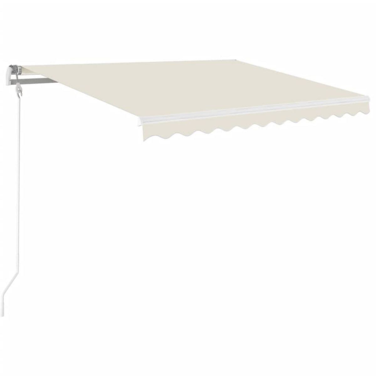 VIDAXL Auvent manuel retractable 350x250 cm Creme