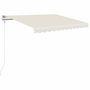 Voir la diapositive 2 : VIDAXL Auvent manuel retractable 350x250 cm Creme