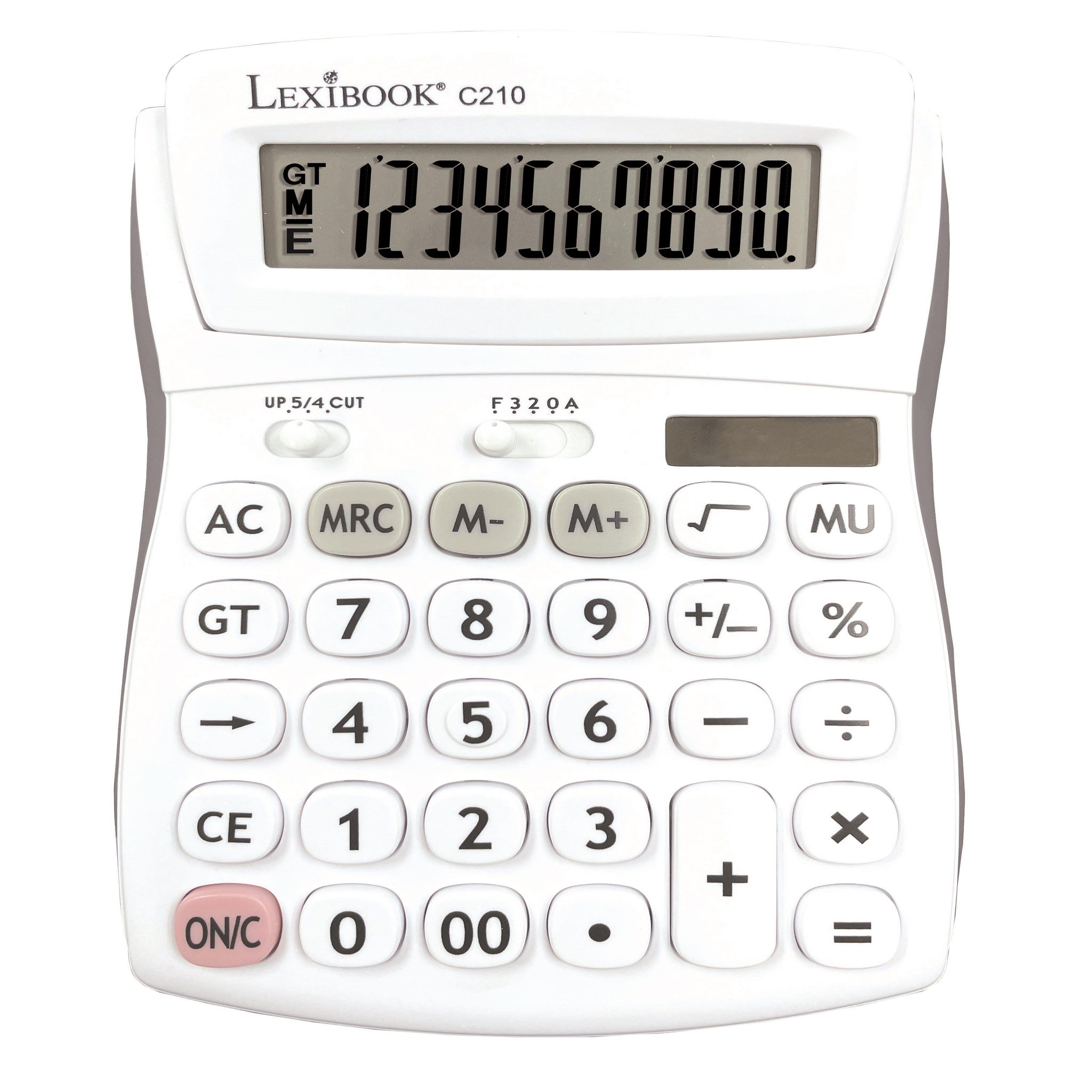 Lexibook Calculatrice de Bureau 10 Chiffres avec Écran à Angle Ajustable