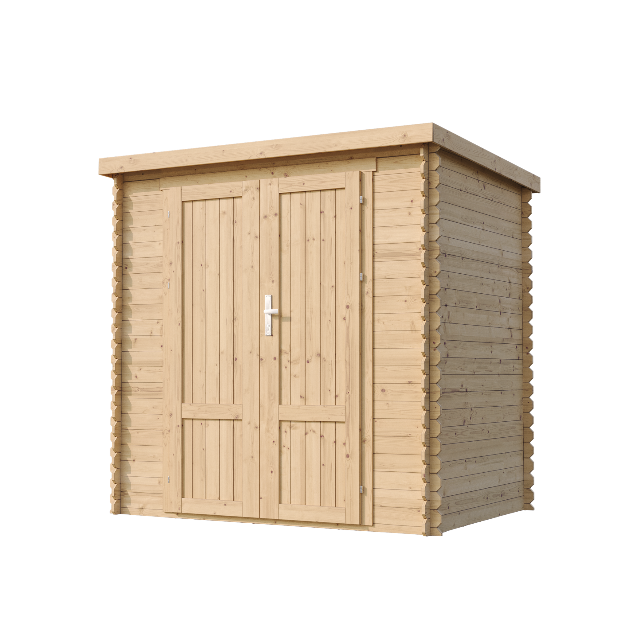 Voir la diapositive 4 : TIMBELA Abri De Jardin En Bois 2,22 m², Cabanon De Jardin Extérieur Pour Outils, Sol Imprégné M311F1+M311G